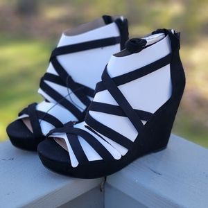 Torrid strappy wedge heel